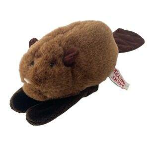 Mary Meyer Beaver Finger Puppet 1994 Tippy Toes Small Plush Stuffed Animal